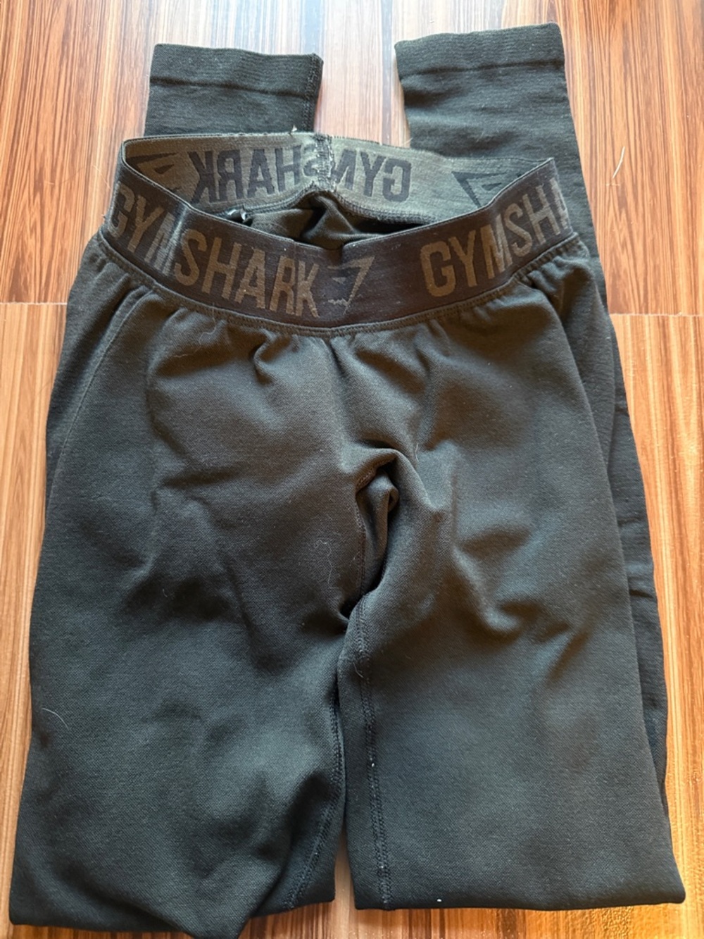 Gymshark Kids Black Logo Waistband Leggings